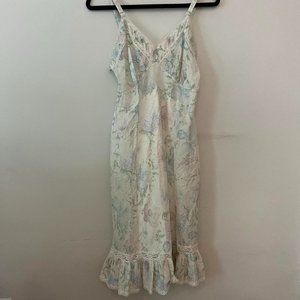adorable vintage floral slip dress